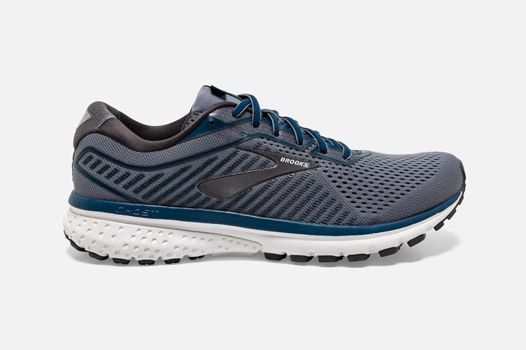 Brooks GHOST 12 Road Running Shoes Mens Online - Blue (QMO584306)